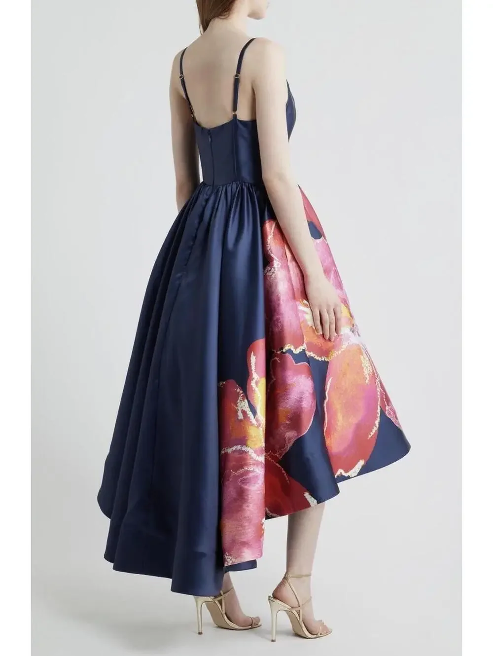 Hutch Shyloh Floral Mikado High Low Gown - Picture 2 of 16